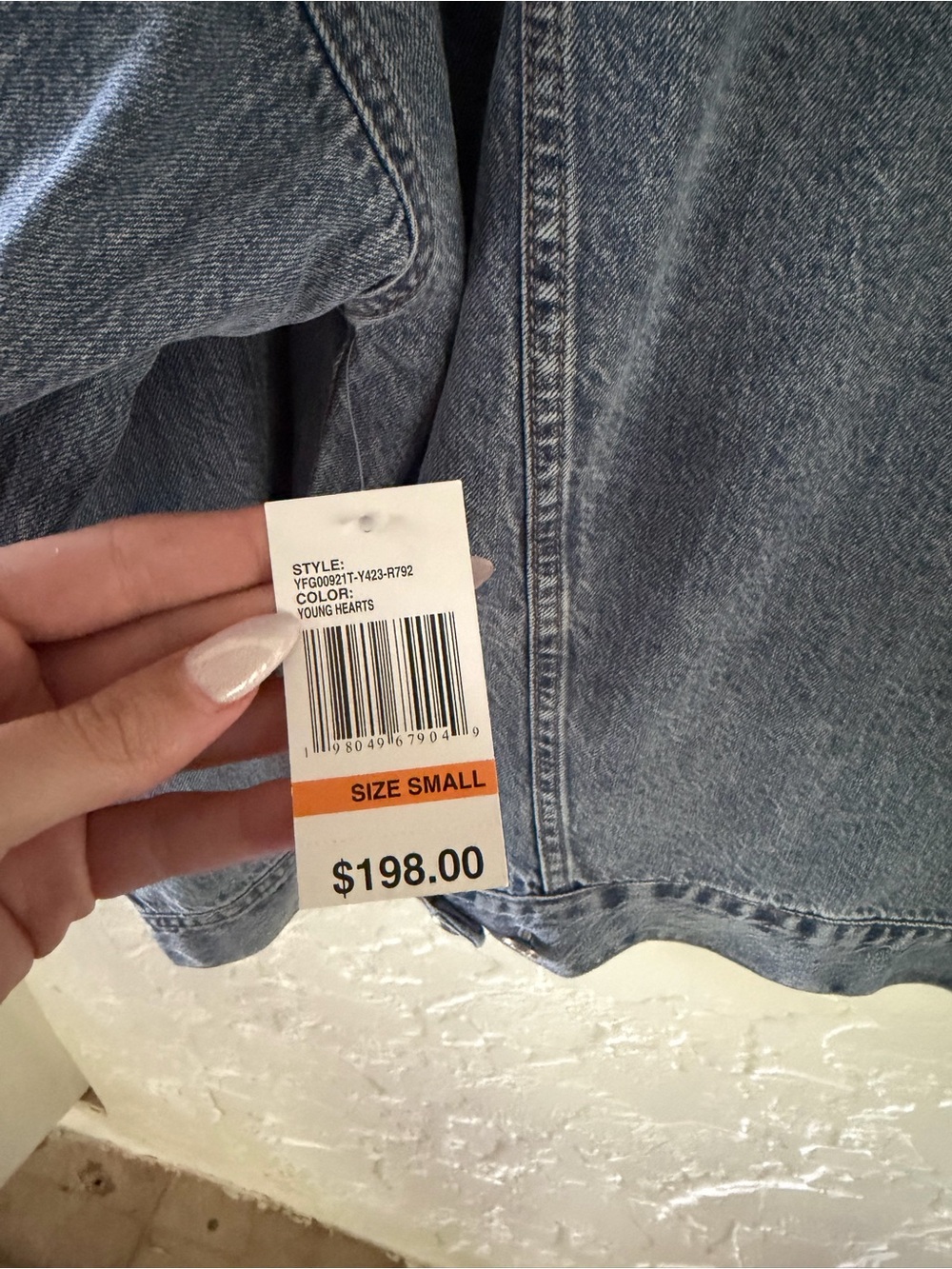 BNWT Scotch & Soda Light Blue Braided-Trim Denim Jacket - Picture 6 of 11
